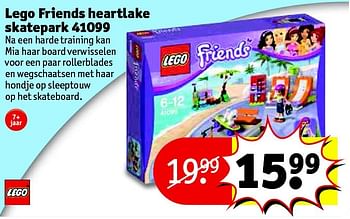 Aanbiedingen Lego friends heartlake skatepark 41099 - Lego - Geldig van 24/11/2015 tot 06/12/2015 bij Kruidvat