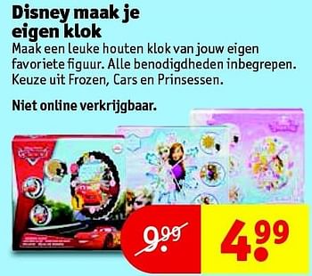 Aanbiedingen Disney maak je eigen klok - Disney - Geldig van 24/11/2015 tot 06/12/2015 bij Kruidvat