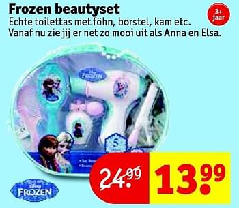 Aanbiedingen Frozen beautyset - Disney  Frozen - Geldig van 24/11/2015 tot 06/12/2015 bij Kruidvat