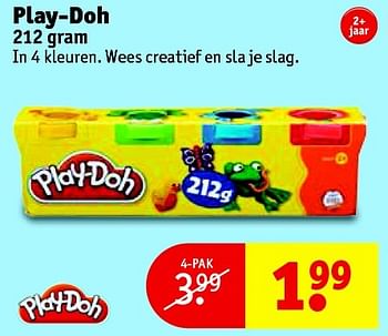Aanbiedingen Play-doh in 4 kleuren. wees creatief en sla je slag - Play-Doh - Geldig van 24/11/2015 tot 06/12/2015 bij Kruidvat