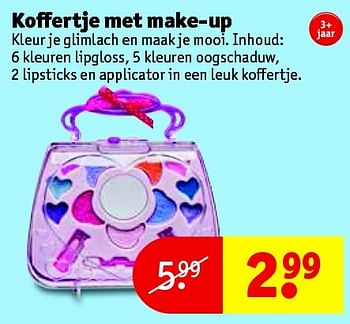 Aanbiedingen Koffertje met make-up - Huismerk - Kruidvat - Geldig van 24/11/2015 tot 06/12/2015 bij Kruidvat
