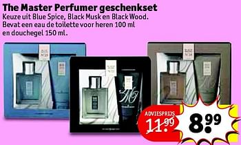 Aanbiedingen The master perfumer geschenkset - The Master Perfumer - Geldig van 24/11/2015 tot 06/12/2015 bij Kruidvat