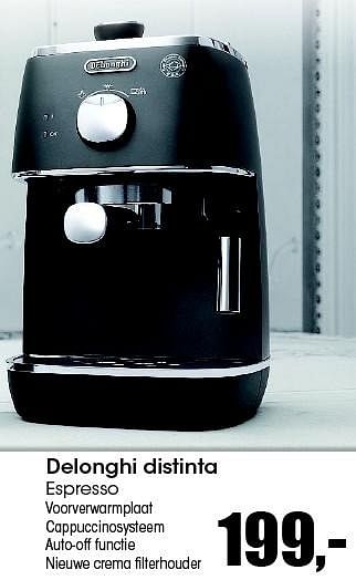 Aanbiedingen Delonghi distinta espresso - Delonghi - Geldig van 07/12/2015 tot 31/12/2015 bij Multi Bazar