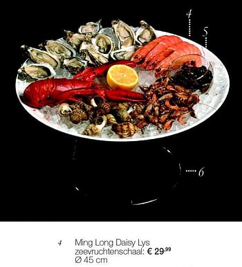 Aanbiedingen Ming long daisy lys zeevruchtenschaal - Minh Long - Geldig van 30/11/2015 tot 06/01/2016 bij Supra Bazar