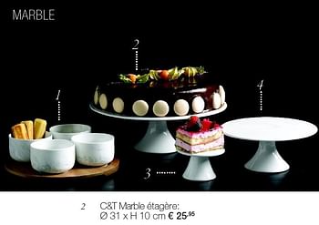 Aanbiedingen C+t marble étagère - Cosy &amp; Trendy - Geldig van 30/11/2015 tot 06/01/2016 bij Supra Bazar