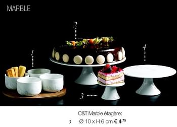 Aanbiedingen C+t marble étagère - Cosy &amp; Trendy - Geldig van 30/11/2015 tot 06/01/2016 bij Supra Bazar