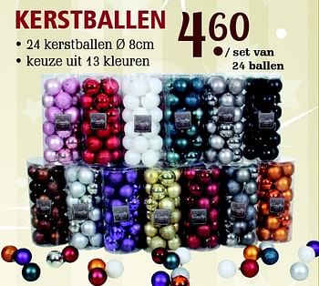 Aanbiedingen Kerstballen - Huismerk - Van Cranenbroek - Geldig van 22/11/2015 tot 13/12/2015 bij Van Cranenbroek