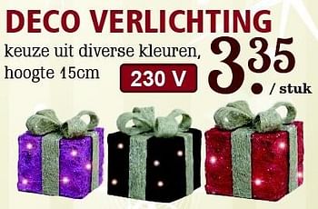 Aanbiedingen Deco verlichting - Deco - Geldig van 22/11/2015 tot 13/12/2015 bij Van Cranenbroek
