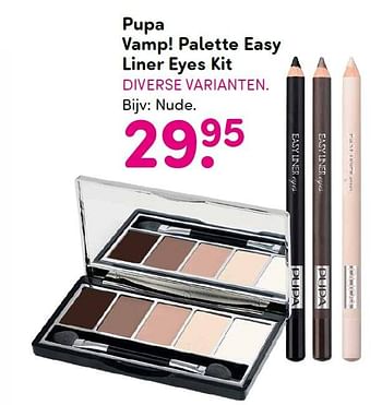 Aanbiedingen Pupa vamp! palette easy liner eyes kit - PUPA - Geldig van 23/11/2015 tot 06/12/2015 bij da