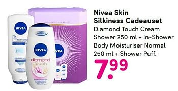 Aanbiedingen Nivea skin silkiness cadeauset - Nivea - Geldig van 23/11/2015 tot 06/12/2015 bij da