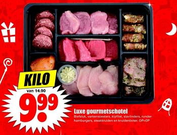Aanbiedingen Luxe gourmetschotel - Huismerk - Dirk - Geldig van 29/11/2015 tot 05/12/2015 bij Lekker Doen