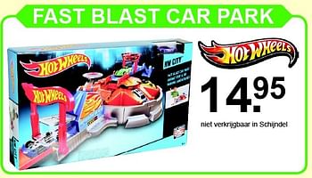 Aanbiedingen Fast blast car park - Hot Wheels - Geldig van 22/11/2015 tot 13/12/2015 bij Van Cranenbroek