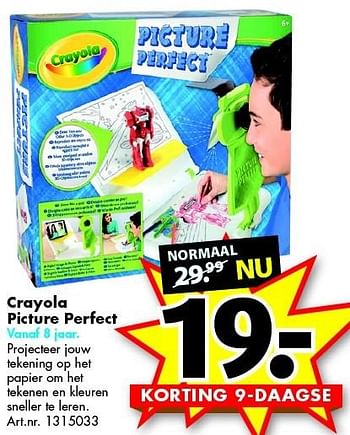 Aanbiedingen Crayola picture perfect - Crayola - Geldig van 28/11/2015 tot 06/12/2015 bij Bart Smit