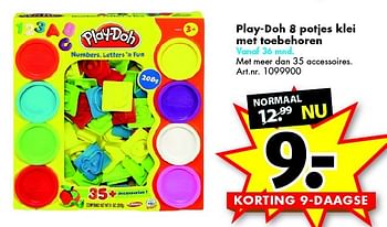 Aanbiedingen Play-doh 8 potjes klei met toebehoren - Play-Doh - Geldig van 28/11/2015 tot 06/12/2015 bij Bart Smit
