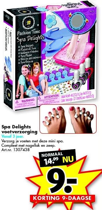 Aanbiedingen Spa delights voetverzorging - Huismerk - Bart Smit - Geldig van 28/11/2015 tot 06/12/2015 bij Bart Smit