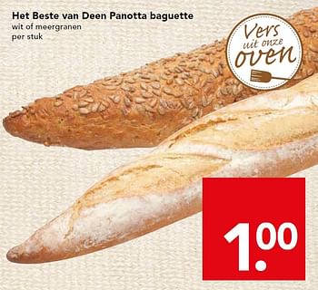 Aanbiedingen Het beste van deen panotta baguette - Huismerk deen supermarkt - Geldig van 29/11/2015 tot 05/12/2015 bij Deen Supermarkten