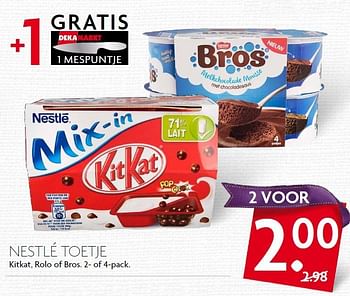 Aanbiedingen Nestle toetje - Nestlé - Geldig van 29/11/2015 tot 05/12/2015 bij Deka Markt