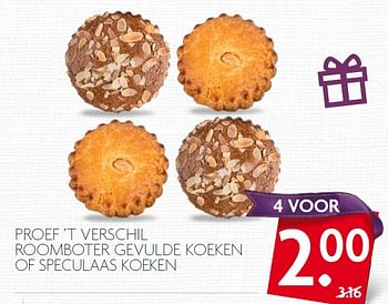 Aanbiedingen Proef `t verschil roomboter gevulde koeken of speculaas koeken - Huismerk - Deka Markt - Geldig van 29/11/2015 tot 05/12/2015 bij Deka Markt