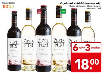 Aanbiedingen Zuydpunt zuid-afrikaanse wijn - Rode wijnen - Geldig van 29/11/2015 tot 05/12/2015 bij Deen Supermarkten