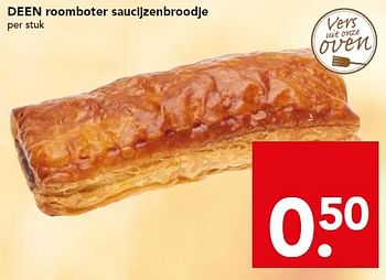 Aanbiedingen Deen roomboter saucijzenbroodje - Huismerk deen supermarkt - Geldig van 29/11/2015 tot 05/12/2015 bij Deen Supermarkten