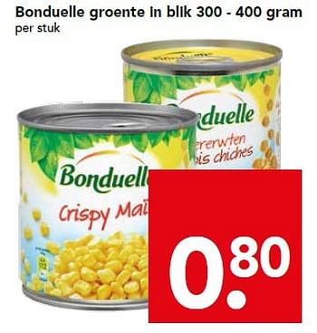 Aanbiedingen Bonduelle groente in blik - Bonduelle - Geldig van 29/11/2015 tot 05/12/2015 bij Deen Supermarkten