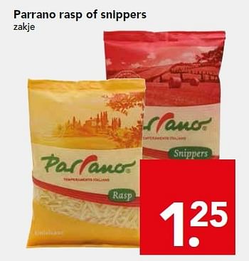 Aanbiedingen Parrano rasp of snippers - Parrano - Geldig van 29/11/2015 tot 05/12/2015 bij Deen Supermarkten