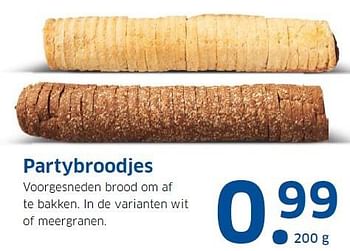 Aanbiedingen Partybroodjes voorgesneden brood om af te bakken - Huismerk - Lidl - Geldig van 30/11/2015 tot 06/12/2015 bij Lidl
