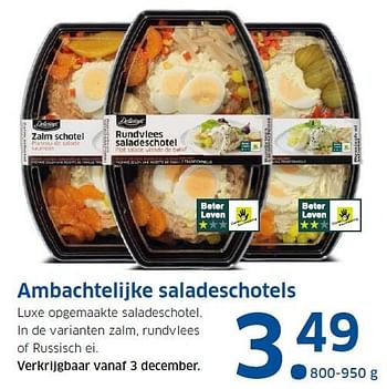 Aanbiedingen Ambachtelijke saladeschotels - Delicieux - Geldig van 30/11/2015 tot 06/12/2015 bij Lidl