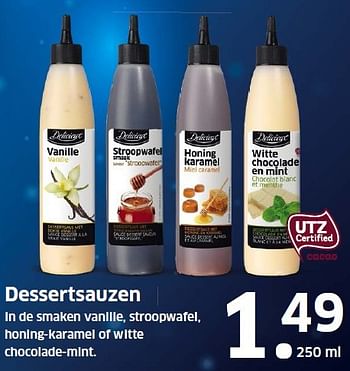 Aanbiedingen Dessertsauzen - Delicieux - Geldig van 30/11/2015 tot 06/12/2015 bij Lidl