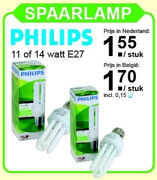 Aanbiedingen Philips spaarlamp - Philips - Geldig van 07/12/2015 tot 27/12/2015 bij Van Cranenbroek
