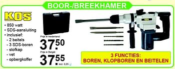 Aanbiedingen Kos boor--breekhamer - Kos - Geldig van 07/12/2015 tot 27/12/2015 bij Van Cranenbroek