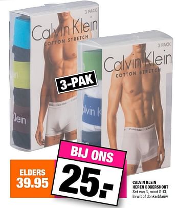 Aanbiedingen Calvin klein heren boxershort - Calvin Klein - Geldig van 30/11/2015 tot 13/12/2015 bij Big Bazar