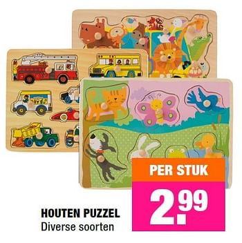 Aanbiedingen Houten puzzel - Huismerk - Big Bazar - Geldig van 30/11/2015 tot 13/12/2015 bij Big Bazar