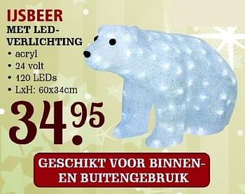 Aanbiedingen Ijsbeer met led verlichting - Huismerk - Van Cranenbroek - Geldig van 07/12/2015 tot 27/12/2015 bij Van Cranenbroek