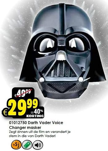 Aanbiedingen Darth vader voice changer masker - Star Wars - Geldig van 05/12/2015 tot 13/12/2015 bij ToyChamp