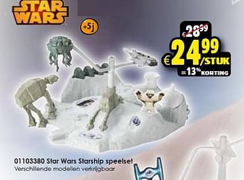 Aanbiedingen Star wars starship speelset - Star Wars - Geldig van 05/12/2015 tot 13/12/2015 bij ToyChamp