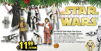 Aanbiedingen Star wars the force awakens figuur jungle-space - Star Wars - Geldig van 05/12/2015 tot 13/12/2015 bij ToyChamp