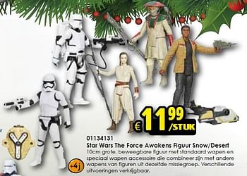 Aanbiedingen Star wars the force awakens figuur snow-desert - Star Wars - Geldig van 05/12/2015 tot 13/12/2015 bij ToyChamp