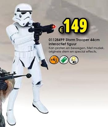 Aanbiedingen Storm trooper 44cm interactief figuur - Star Wars - Geldig van 05/12/2015 tot 13/12/2015 bij ToyChamp