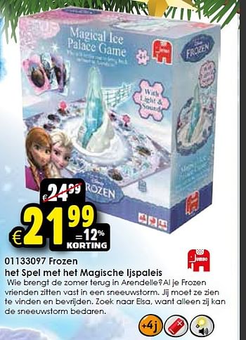 Aanbiedingen Frozen het spel met het magische ijspaleis - Disney  Frozen - Geldig van 05/12/2015 tot 13/12/2015 bij ToyChamp