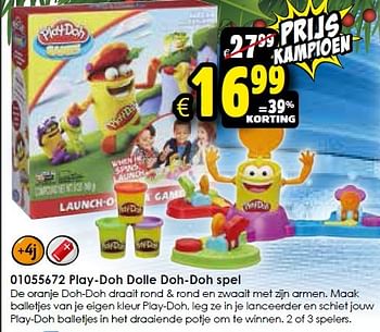 Aanbiedingen Play-doh dolle doh-doh spel - Play-Doh - Geldig van 05/12/2015 tot 13/12/2015 bij ToyChamp