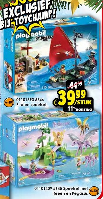 Aanbiedingen 5645 speelset met feeën en pegasus 4 - Playmobil - Geldig van 05/12/2015 tot 13/12/2015 bij ToyChamp