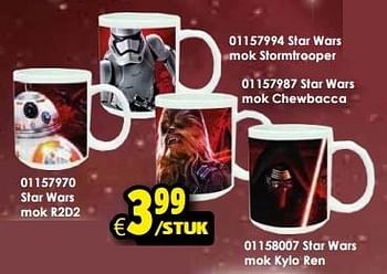 Aanbiedingen Star wars mok chewbacca - Star Wars - Geldig van 12/12/2015 tot 03/01/2016 bij ToyChamp