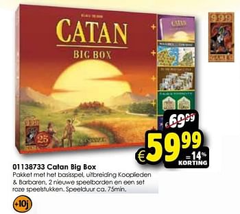 Aanbiedingen Catan big box - 999games - Geldig van 12/12/2015 tot 03/01/2016 bij ToyChamp