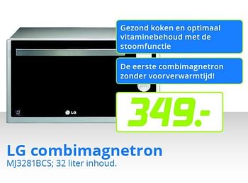 Aanbiedingen Lg combimagnetron mj3281bcs - LG - Geldig van 05/12/2015 tot 31/12/2015 bij BCC