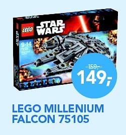 Aanbiedingen Lego millenium falcon 75105 - Lego - Geldig van 01/12/2015 tot 03/01/2016 bij Coolblue