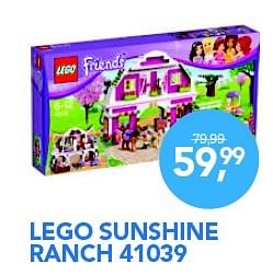 Aanbiedingen Lego sunshine ranch 41039 - Lego - Geldig van 01/12/2015 tot 03/01/2016 bij Coolblue