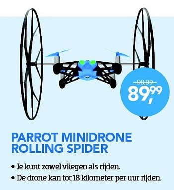 Aanbiedingen Parrot minidrone rolling spider - Parrot - Geldig van 01/12/2015 tot 03/01/2016 bij Coolblue