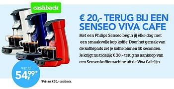 Aanbiedingen Philips senseo viva cafe - Philips - Geldig van 01/12/2015 tot 03/01/2016 bij Coolblue
