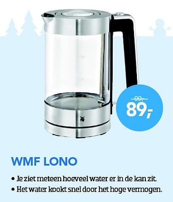 Aanbiedingen Wmf lono waterkoker - WMF - Geldig van 01/12/2015 tot 03/01/2016 bij Coolblue